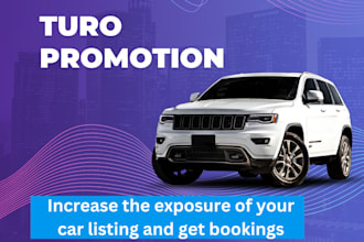 promote your turo listing to increase bookings from a real targeted audience
