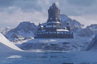 create exquisite 3d environment design in blender