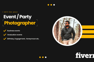 be the photographer of your wedding, events, party, engagement in toronto