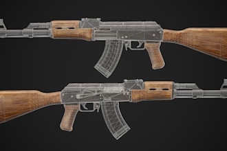 create realistic 3d models for game assets and for renders