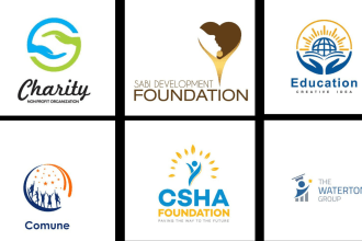 design a modern nonprofit charity or event logo