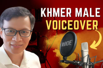 record khmer male voice over for your brand