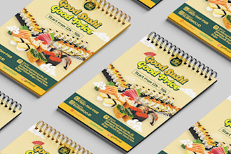 do restaurant menu design, food menu, digital menu, flyer