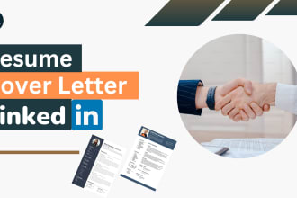 write and upgrade your resume, cv, cover letter, linkedin