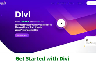 design a divi landing page or wordpress website design using divi theme builder