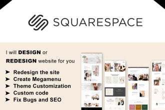 do modern website design or redesign work on squarespace