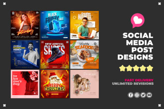 create top quality facebook covers, instagram ads, story posts and pins