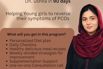 provide customized coaching program to reverse pcos symptoms
