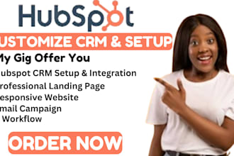 customize hubspot CRM, responsive website, hubspot setup, hubspot integration