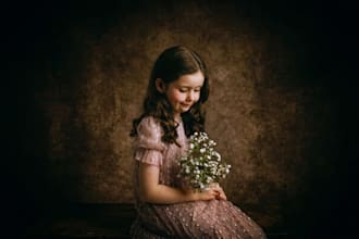 do fine art portrait style photo editing