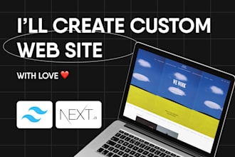 create a custom website with nextjs