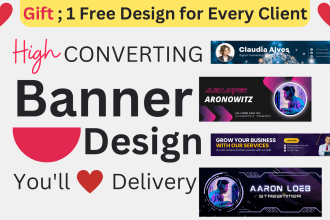 do web banner, shopify banner, social media cover in 12 hour