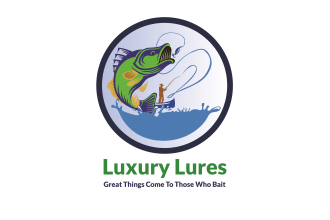 design modern, water luxury fishing logo for your brand