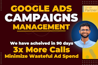 setup google ads ppc campaign for electrician salon spa increase calls and leads