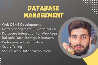 develop your web based database management system