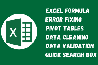 create and fix any excel formula with data cleaning