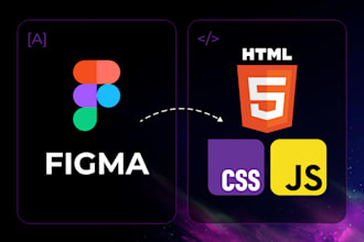 convert figma to HTML CSS js, react, angular