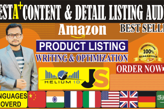 write killer amazon listing creation SEO product description