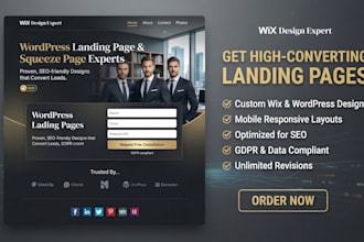 design professional landing page