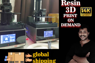 do 14k 3d resin print service miniatures sculpture ship globally