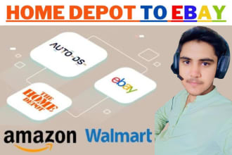 do ebay dropshipping via autods, home depot, walmart amazon to ebay