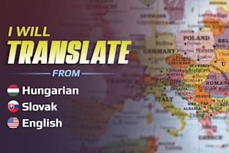 translate english text into hungarian and slovak or vice versa