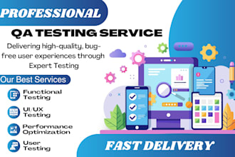 do manual QA testing, reviews for your app, game, software, web, and report bugs