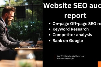do high quality website audit and SEO for more traffic