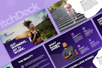 design minimalist pitch deck, google slides or keynote within 10 hours