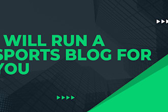 run a sports writing blog for you