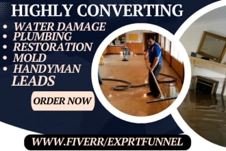 generate water damage restoration plumbing fire handyman mold remediation leads