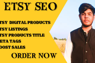 etsy SEO titles, tags to rank listings and grow sales