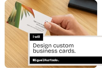 make custom business card designs tailored to your brand