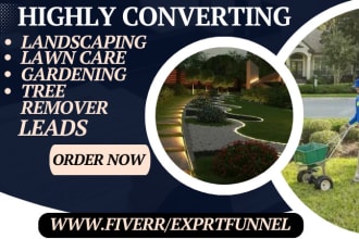 generate landscaping pest control lawn care gardening tree remover leads