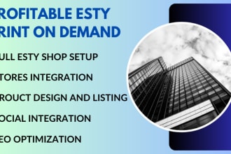 setup etsy print on demand shop seo product listing on printify printful store