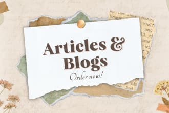 write articles about coffee, medicinal plants, and fishes