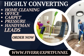 generate home cleaning service office carpet pressure handyman leads