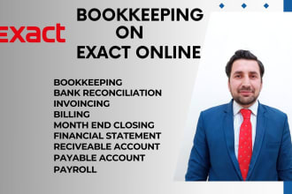 do  bookkeeping on exact online,datev software