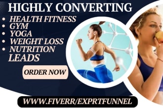 generate health fitness weight loss gym workout yoga nutrition leads