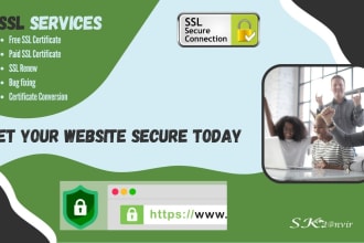 install SSL certificate or fix website security AWS, azure, gcp any web server