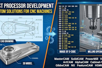 do post processor development of mastercam solidcam alphacam vectric artcam more