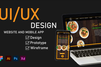 design wireframes, UX UI design, mockup and prototypes