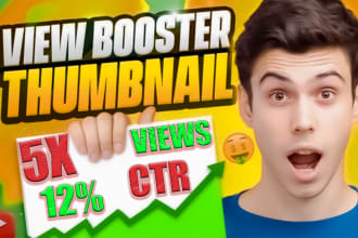 design viral clickbait youtube thumbnail within 1 hour