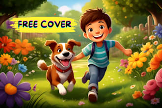 create awesome children book illustration and cover children story book