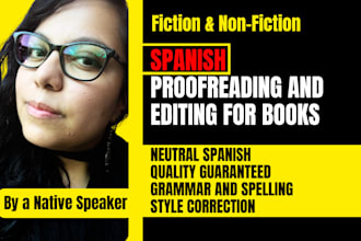 proofread and edit your book in spanish