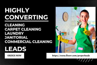 generate cleaning carpet cleaning laundry janitorial commercial cleaning leads