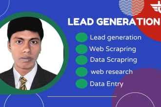 do lead generation, scraping and data entry job, b2b