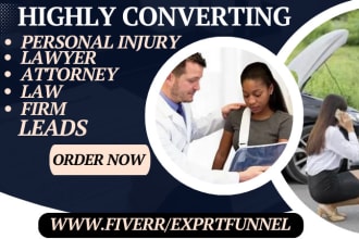 generate personal injury lawyer attorney law firm divorce car accident leads