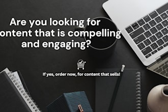 be your creative content and blog writer