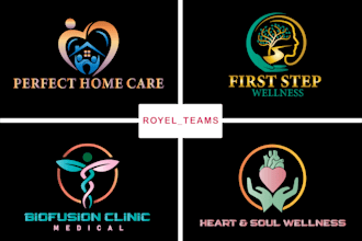 design mental health medical wellness health and minimalist logo